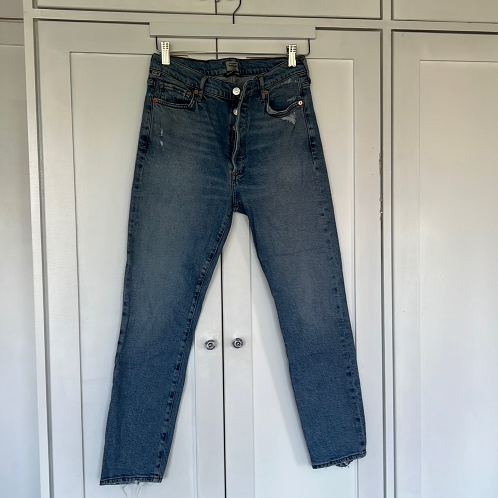 Citizens of Humanity Olivia High Rise Slim Ankle Jean in size 28